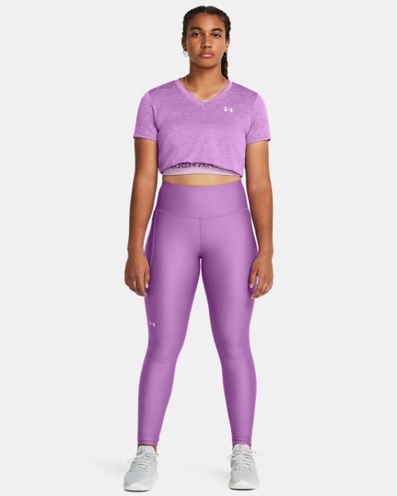 Leggings HeatGear® No-Slip Waistband Full-Length da donna, Purple, pdpMainDesktop image number 2
